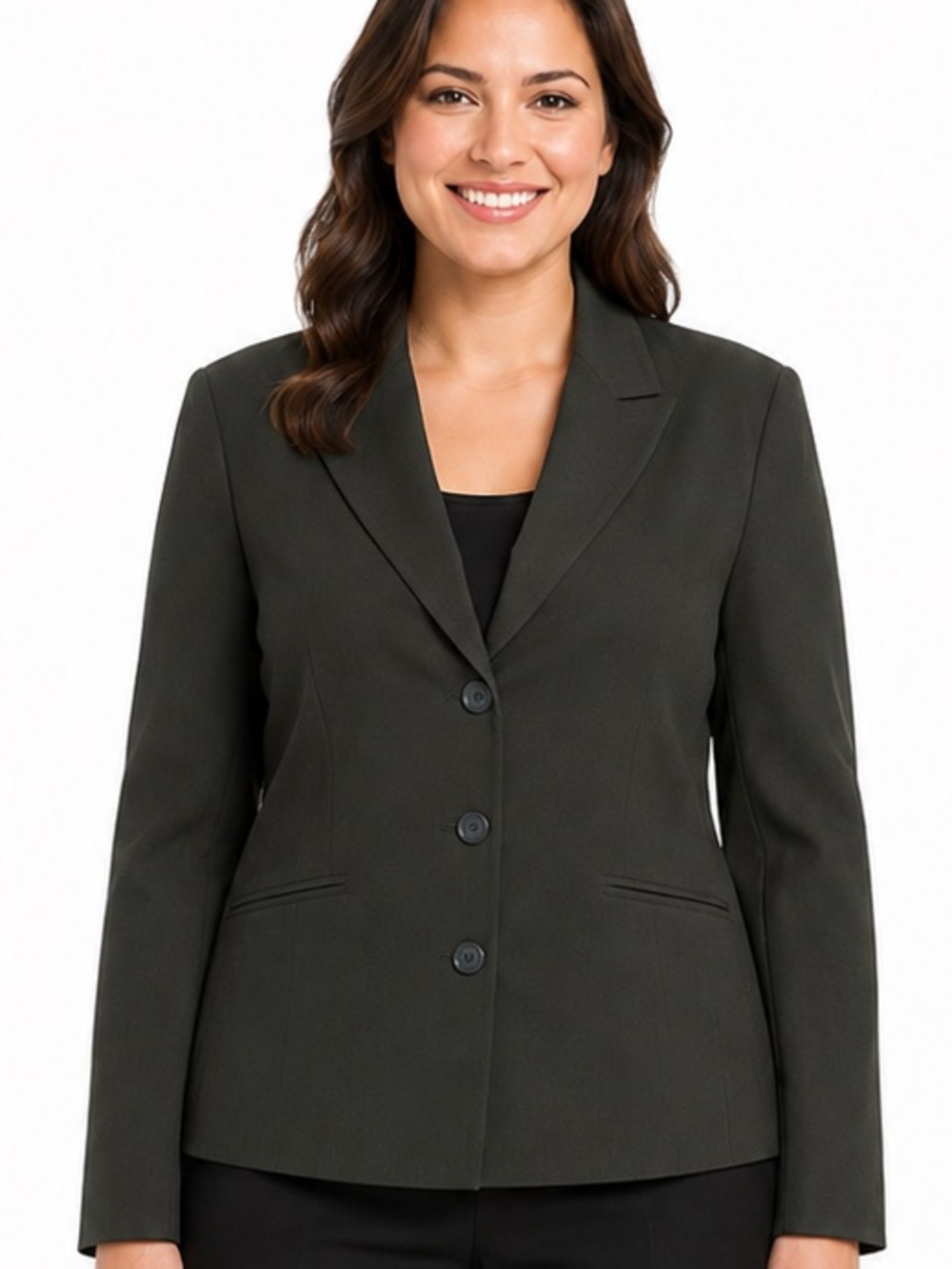 Worthington Stretch Army Green Blazer Jacket